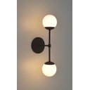 Ver imagem 3 de Arandela Jabuticaba Preta C/2 Bola/globo de Vidro.:preto