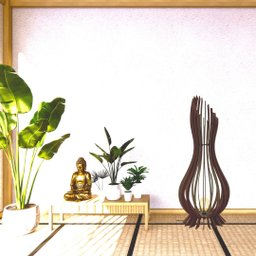 Abajur Grande de Chão ANA MARIA MDF Luminária -:Preto/60x18cm - 2