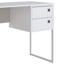 Ver imagem 6 de Escrivaninha Mesa de Computador Industrial 2 Gavetas Branco