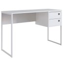 Ver imagem 5 de Escrivaninha Mesa de Computador Industrial 2 Gavetas Branco