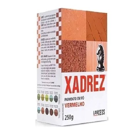 Pigmento Corante Xadrez em Pó 250g - Vermelho