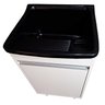 Gabinete 46cm De Lavanderia Com Puxador Perfil e Tanque 22L Tanque:Preto - 4
