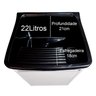 Gabinete 46cm De Lavanderia Com Puxador Perfil e Tanque 22L Tanque:Preto - 3