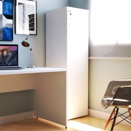 Armário Alto para Escritório 1 Porta Bramov Móveis - 1