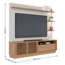 Ver imagem 3 de Home Theater Bennet para TV 70 Polegadas Off White Matte/ Freijó com Nicho e Gaveta