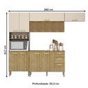 Ver imagem 4 de Cozinha Compacta Urbane 12 Portas 2 Gavetas Ripado 3d Freijo/vanilla - Kits Paraná