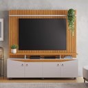 Ver imagem 2 de Home para Tv 65'' Conceito Ripado C/ Rodízios Giratorios:cinamomo/off