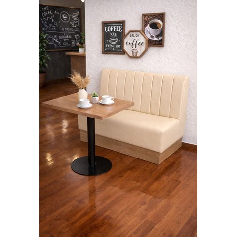 Booth Lugano Premium Design Moderno Luxo - Corano:Bege/1,20m
