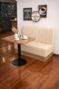 Ver imagem 1 de Booth Lugano Premium Design Moderno Luxo - Corano:Bege/1,20m