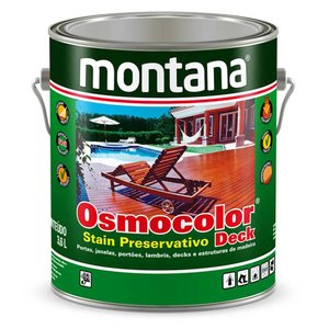 Stain Osmocolor Montana Uv Deck 3,6lt Castanho 33c170110