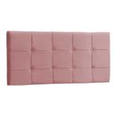 Ver imagem 2 de Cabeceira Painel Casal 140 Cm Suede Rose Ana Luisa - MV Estofados