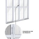 Ver mais imagens de Porta de Aço de Correr Central com Grade Mosaico 4 Folhas 213x200 Riobras Aço Pronto Branco