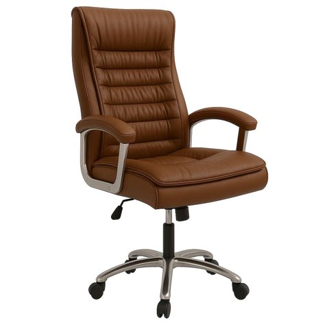 Poltrona Presidente Luxo c/ Mola Ensacada – Cor Caramelo - 30059