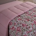 Ver imagem 3 de Edredom King Luar Super Macio Malha 100% Algodão Dupla Face 01 Peça - Rose Floral