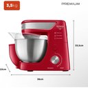 Ver imagem 7 de Batedeira Planetária Mondial Premium 4,5l Vermelho/inox 700w 127v - Bp-02p-r-ti