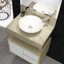 Ver imagem 4 de Bancada em Porcelanato para Banheiro 60cm Pró para Cuba de Apoio 