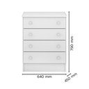Ver imagem 5 de Kit Quarto de Bebê Doce Sonho com Berço para Mosquiteiro Cômoda 4 Gavetas e Colchão D18 130x60 Movel