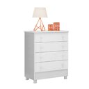 Ver imagem 4 de Kit Quarto de Bebê Doce Sonho com Berço para Mosquiteiro Cômoda 4 Gavetas e Colchão D18 130x60 Movel