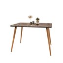 Ver imagem 1 de Mesa Sala de Jantar 120cm Tampo sem Vidro Veneza C14 Cinza Perola - Mpozenato Veneza Plus