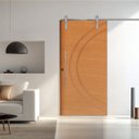Ver imagem 1 de Porta Correr 11 Trilho Soft Aparente Puxador Tubo 60cm 120cm X 210cm  Concept Rodam Abertura Direita