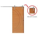 Ver imagem 4 de Porta Correr 11 Trilho Soft Aparente Puxador Tubo 60cm 120cm X 210cm  Concept Rodam Abertura Direita