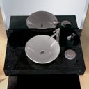 Ver imagem 4 de Bancada em Porcelanato para Banheiro 80cm Pró para Cuba de Apoio Preto/Black
