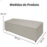 Kit Cabeceira e Calçadeira com Baú 140 Cm King Casal Diana Suede - 7