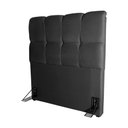 Ver imagem 7 de Cabeceira Cama Box Solteiro 98cm Suede Velut Preto - King House