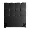 Ver imagem 4 de Cabeceira Cama Box Solteiro 98cm Suede Velut Preto - King House