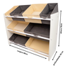 Organizador de Brinquedo Infantil Especial - Cinza e Bege - 6