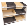 Organizador de Brinquedo Infantil Especial - Cinza e Bege - 3