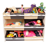 Organizador de Brinquedo Infantil Especial - Cinza e Bege - 1