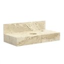 Ver imagem 1 de Bancada em Porcelanato para Banheiro 80cm Pró para Cuba de Apoio Bege/Travertino Yescasa