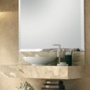 Ver imagem 3 de Bancada em Porcelanato para Banheiro 80cm Pró para Cuba de Apoio Bege/Travertino Yescasa