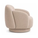Ver imagem 6 de Poltrona Decorativa Oliva Base Giratória Linho Bege - Sallar Home