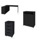 Ver imagem 4 de Kit Escrivaninha, Balcão 2 Portas e Gaveteiro 4 Gavetas Na Cor