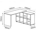 Ver imagem 2 de Kit Escrivaninha, Balcão 2 Portas e Gaveteiro 4 Gavetas Na Cor