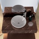 Ver imagem 4 de Bancada em Porcelanato para Banheiro 80cm Pró para Cuba de Apoio Marrom/Trufa