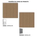 Ver mais imagens de Guarda Roupa Solteiro 4 Portas Rimo New Paranoá Móveis Rimo - Carvalho