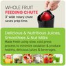 Elite Gourmet Juicer Cold Press com Chute de 3" para Frutas Inteiras (preto) - 3