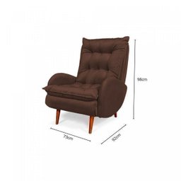 Poltrona Anatomica Pes De Madeira Eloa  - 5