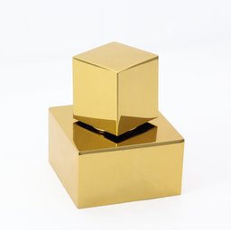 Acabamento para Registro Samer Metais Quadrado 1.1/2 Dourado Estria Deca - 2
