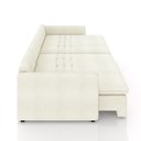 Ver imagem 7 de Sofá Reclinável e Retrátil Gandalf Bipartido 254cm Caixa Zero com Almofadas Bouclê Off White G33 - G