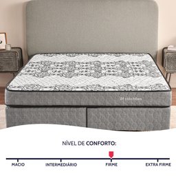 Cama Box King Ortopédico Firme Sleep Time  193x203x51 Bf Colchões - 4