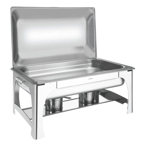 Rechaud Tramontina Aço Inox Retangular Cuba Gn 1/1 9l com Fogareiro
