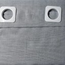 Ver imagem 3 de Cortina Voil Cambraia de Linho Sintético com Forro 2,00x2,30 Cinza Doural