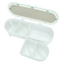 Ver imagem 3 de Porta Temperos Condimentos 4 Divisórias com Colheres e Tampa:Branco