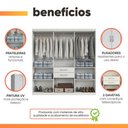 Ver imagem 7 de Guarda Roupas Solteiro 7 Portas 2 Gavetas Branco Maya