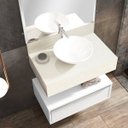 Ver imagem 4 de Bancada em Porcelanato para Banheiro 60cm Max para Cuba de Apoio Yescasa