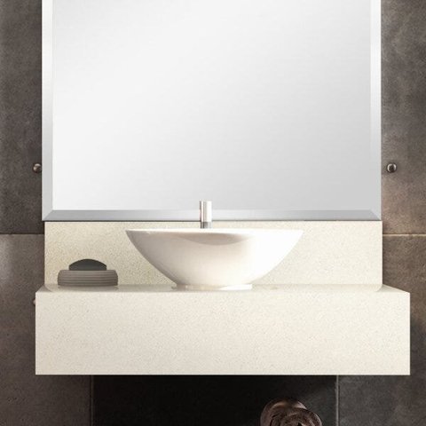 Bancada em Porcelanato para Banheiro 60cm Max para Cuba de Apoio Yescasa